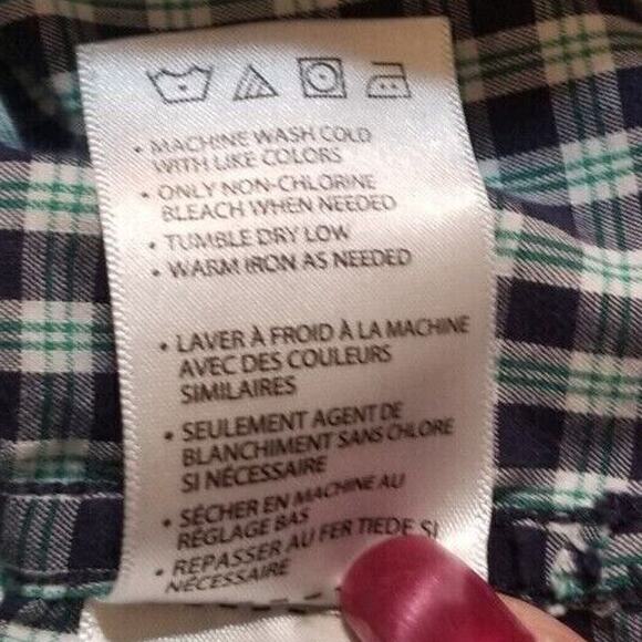 HB Blue/Green Plaid Shirt Men’s Size 3XL Short Sleeve Button-Up - PO - Picture 6 of 7